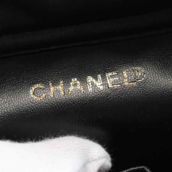 CHANEL Black Caviar Leather Logo Bag - Picture 5 of 10